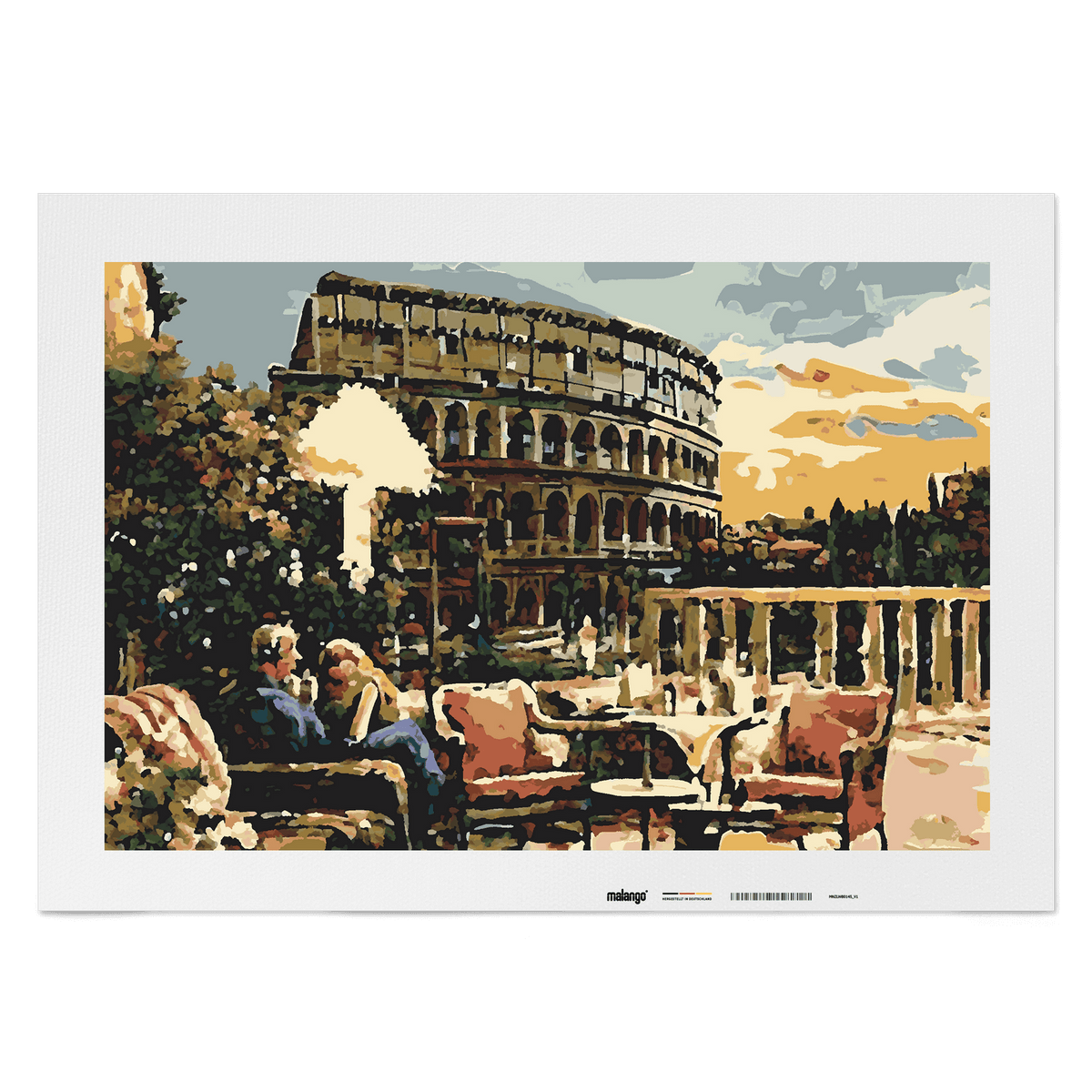 Malen nach Zahlen - Café am Kolosseum No. 2