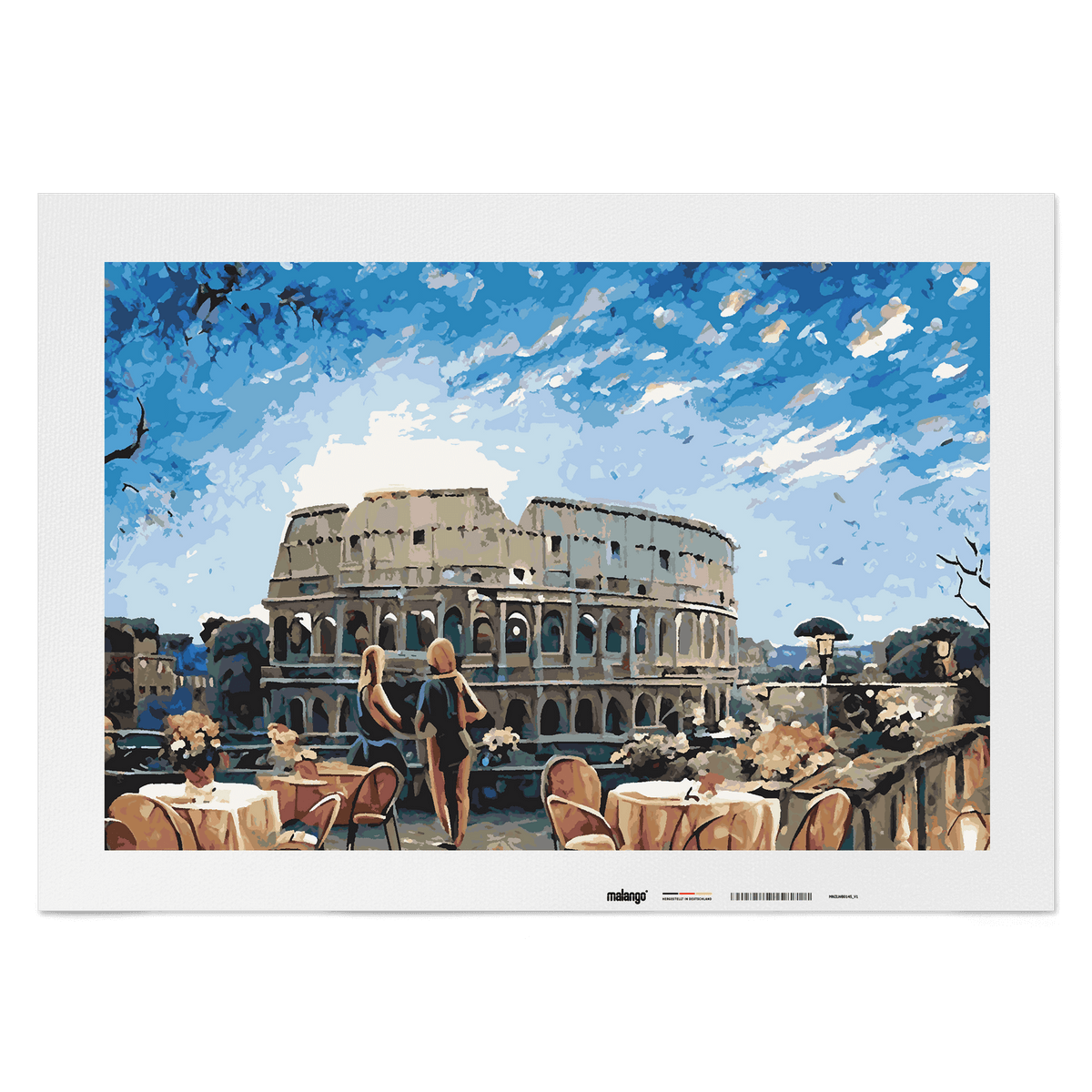 Malen nach Zahlen - Café am Kolosseum No. 3