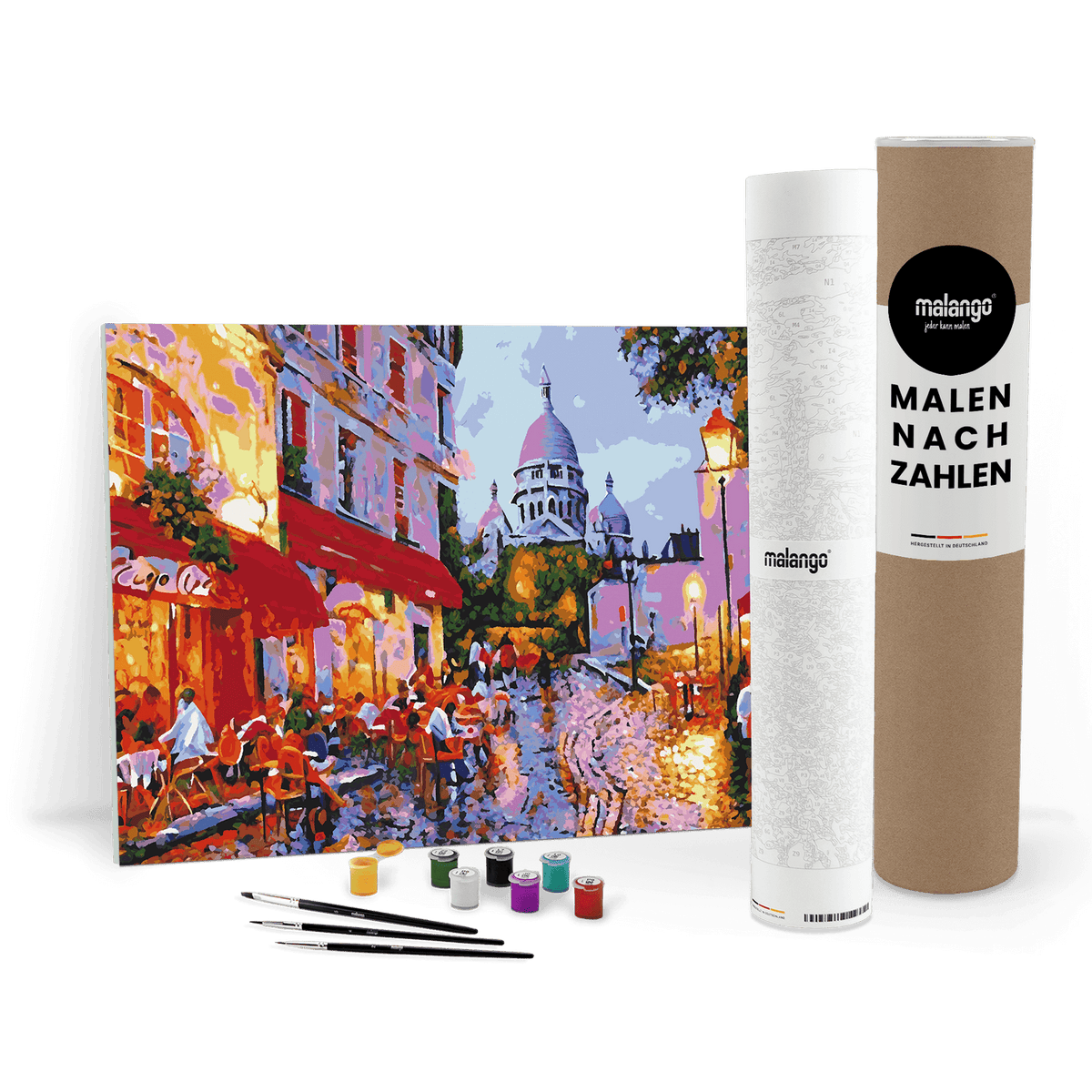 Malen nach Zahlen - Café vor Sacre Coeur No. 1