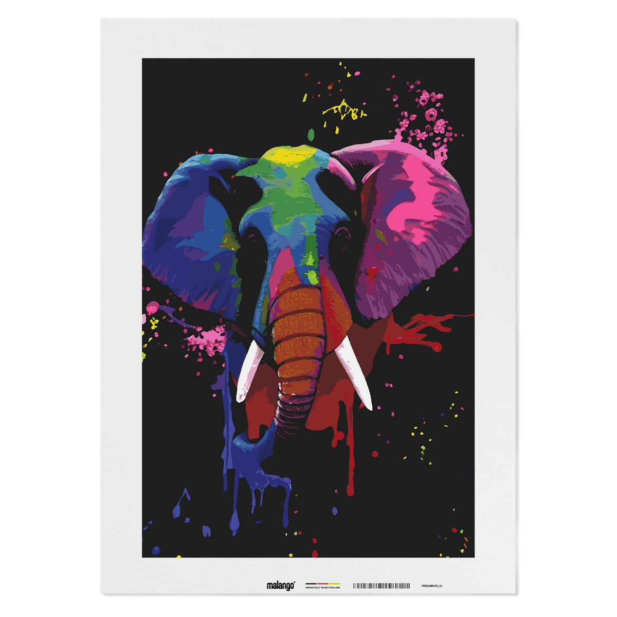 Malen nach Zahlen - Elefant Eduardo