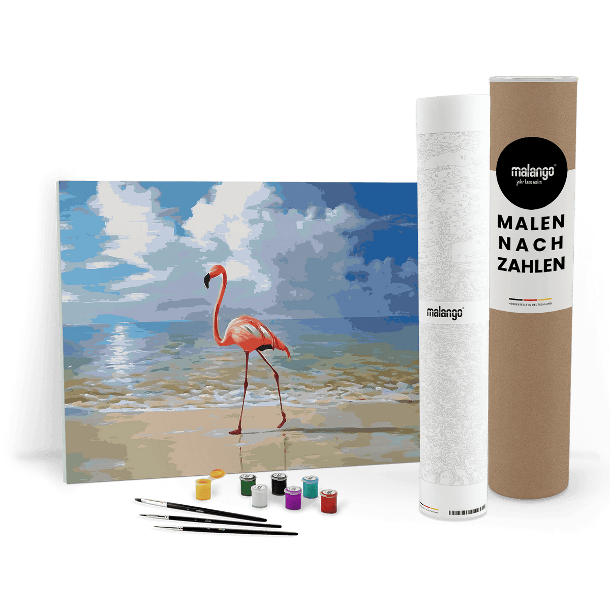Malen nach Zahlen - Flamingo Flavio