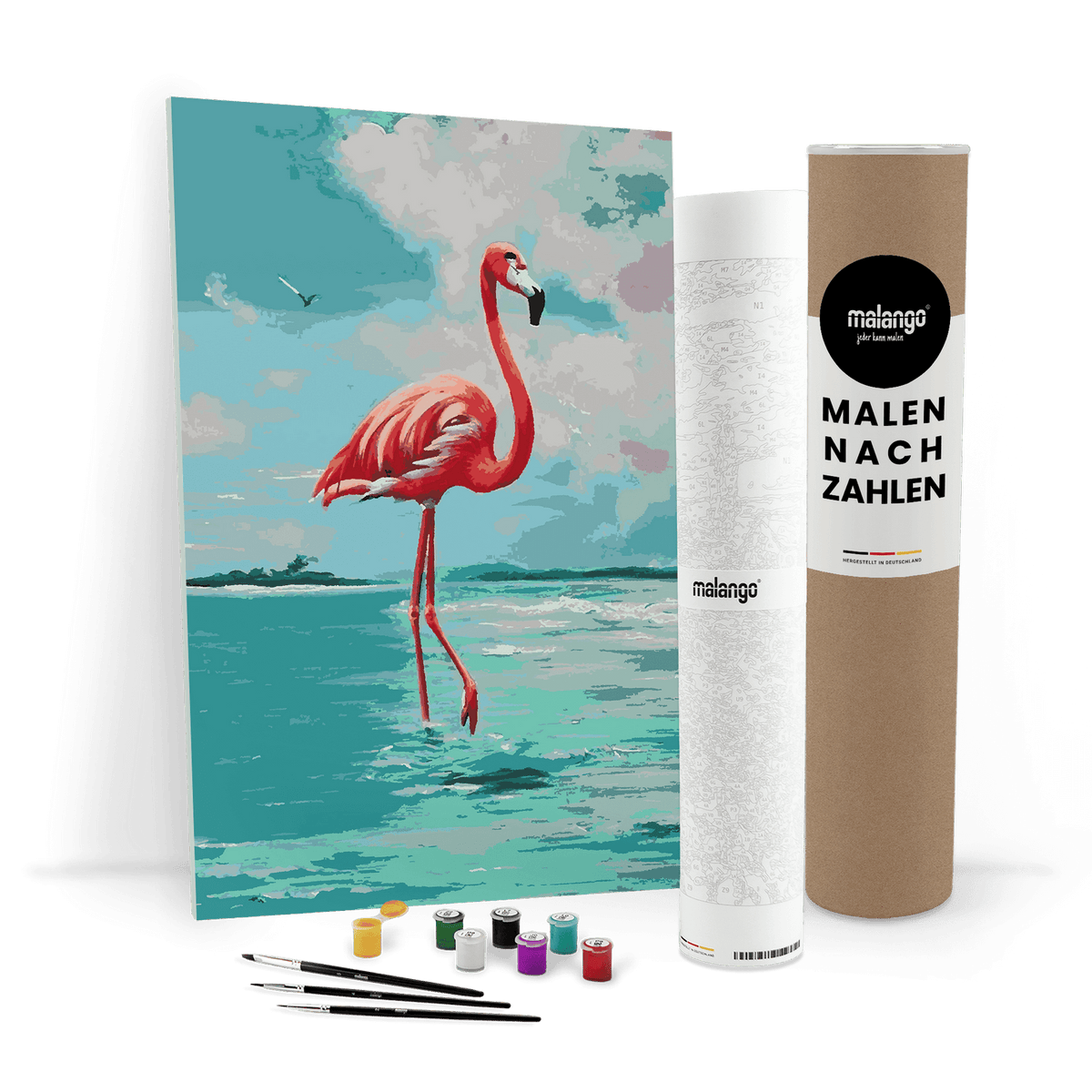 Malen nach Zahlen - Flamingo Florentine