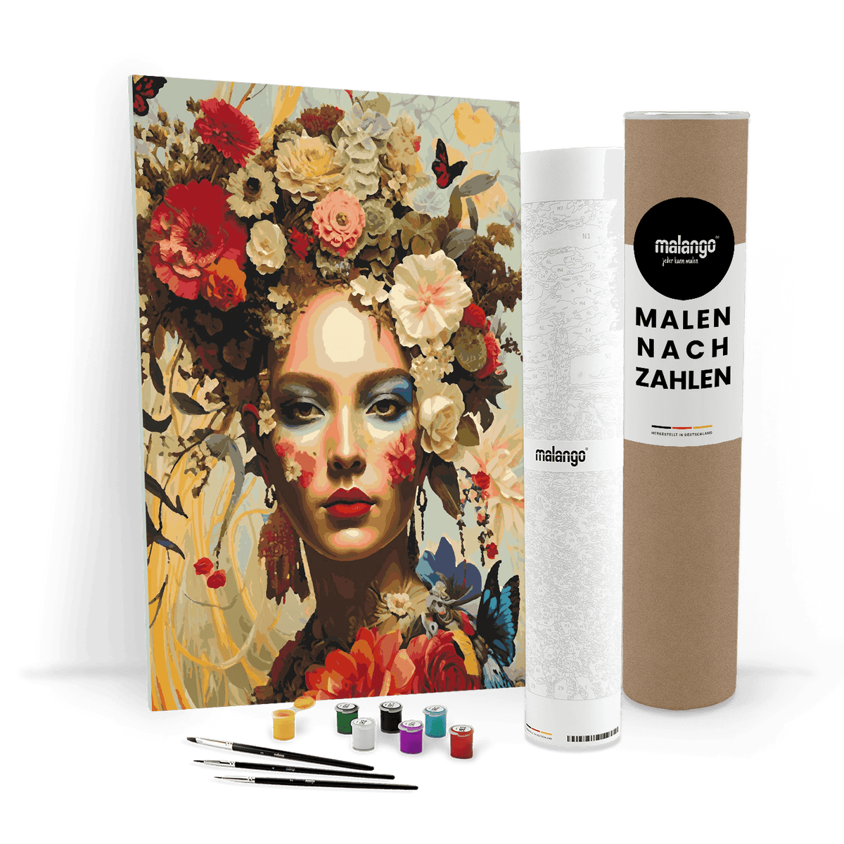 Malen nach Zahlen - Frau Baila Blumenhaar
