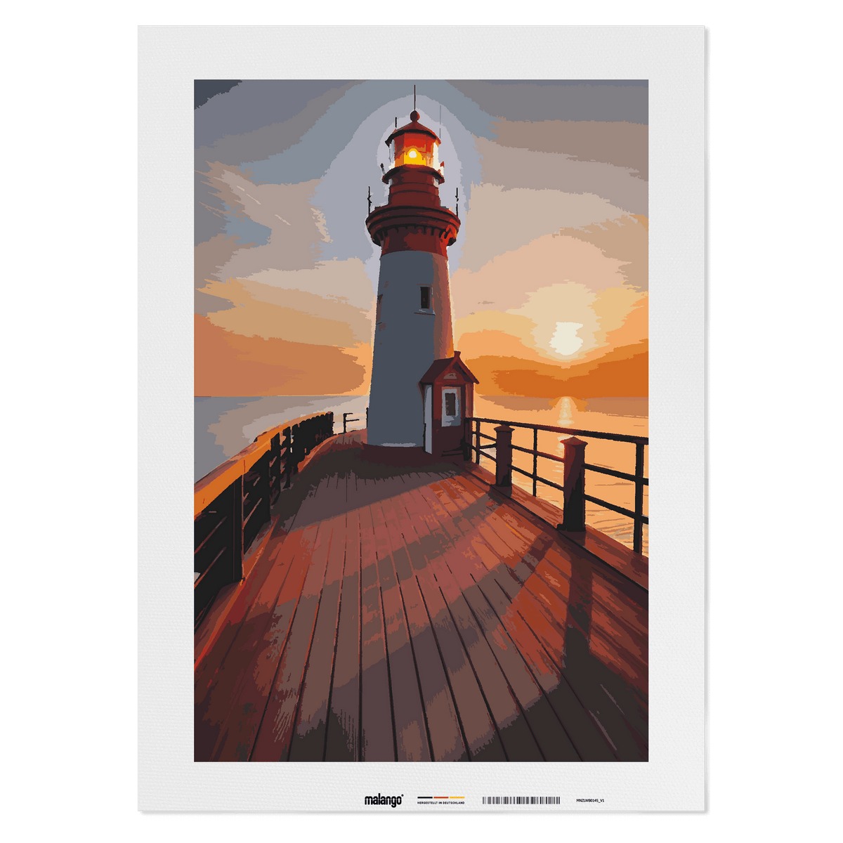 Malen nach Zahlen - Leuchtturm neue Perspektiven