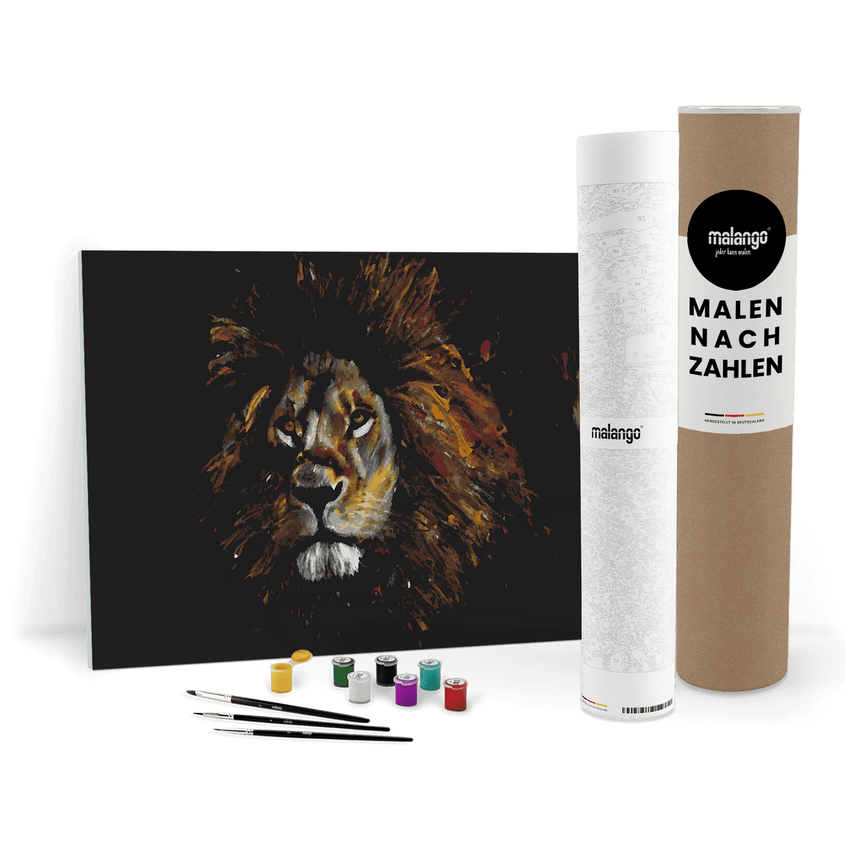 Malen nach Zahlen - Löwe Leopold