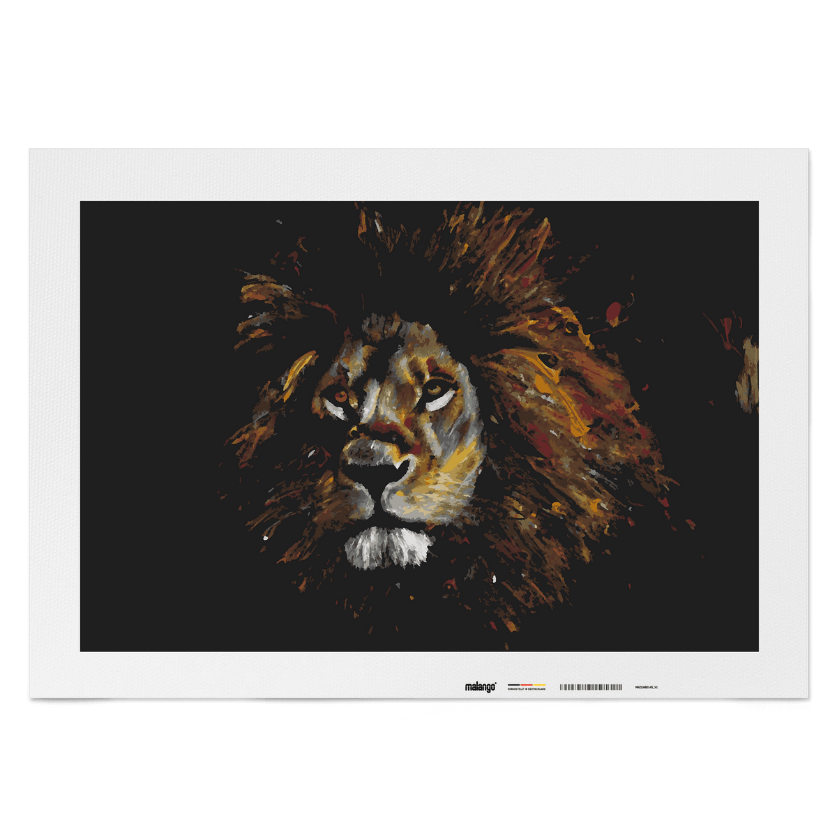 Malen nach Zahlen - Löwe Leopold