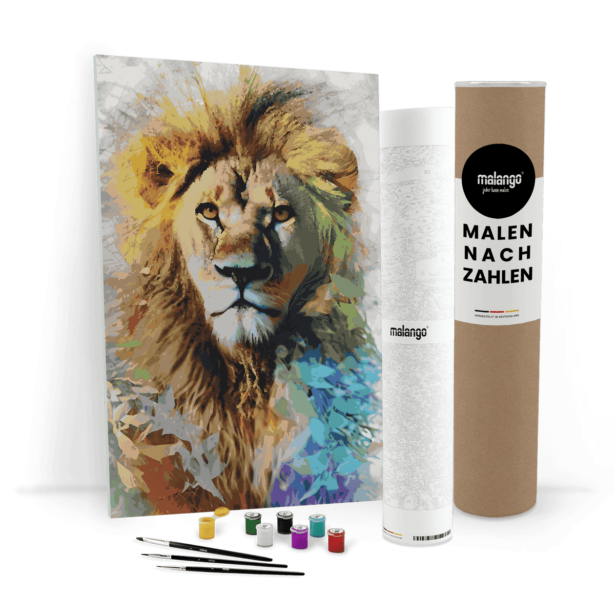 Malen nach Zahlen - Löwe Lion