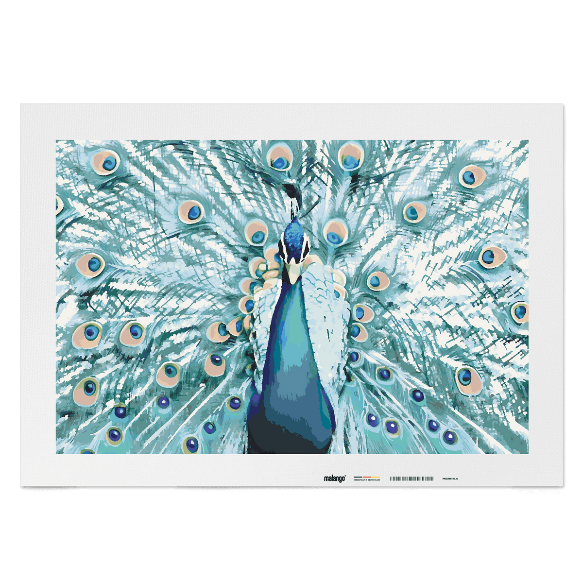 Malen nach Zahlen - Pfau Patricio