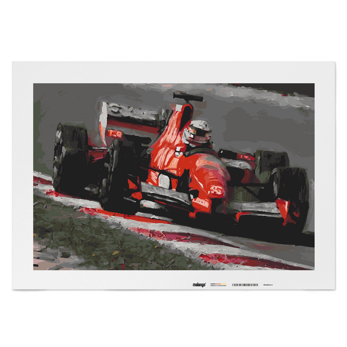 Malen nach Zahlen - Rennauto No. 1