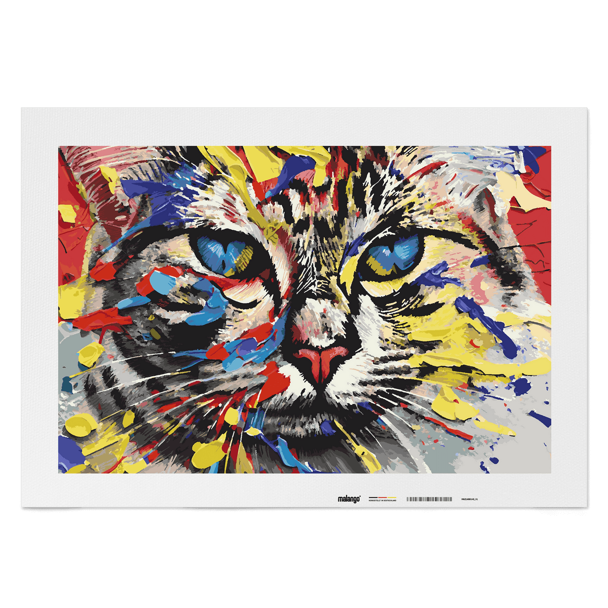 Malen nach Zahlen - Katze Kira modern