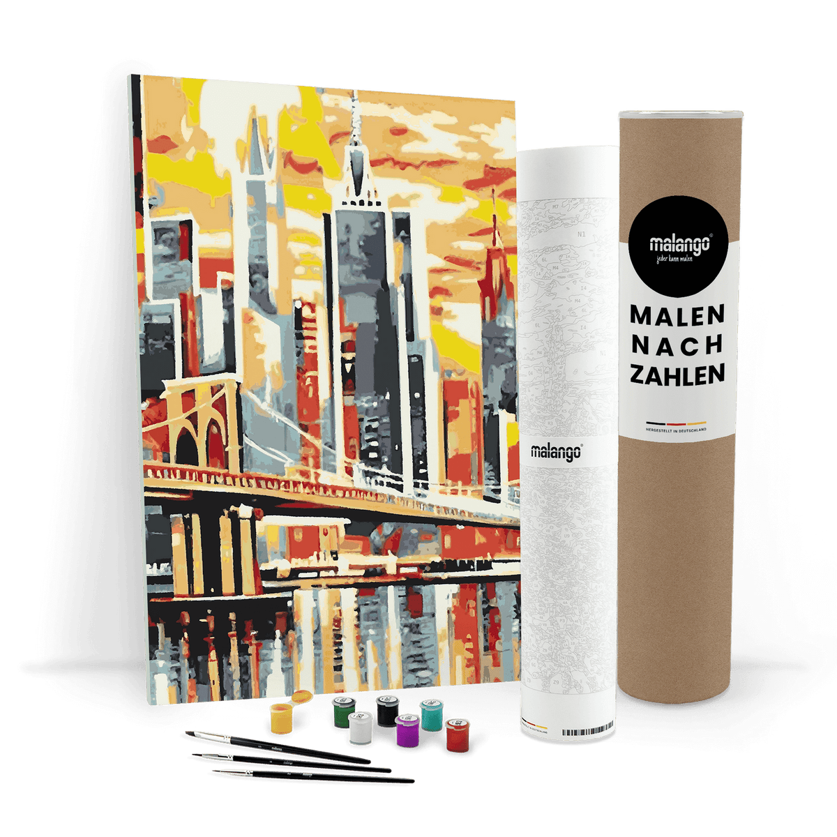 Malen nach Zahlen - New York Blick über den East River