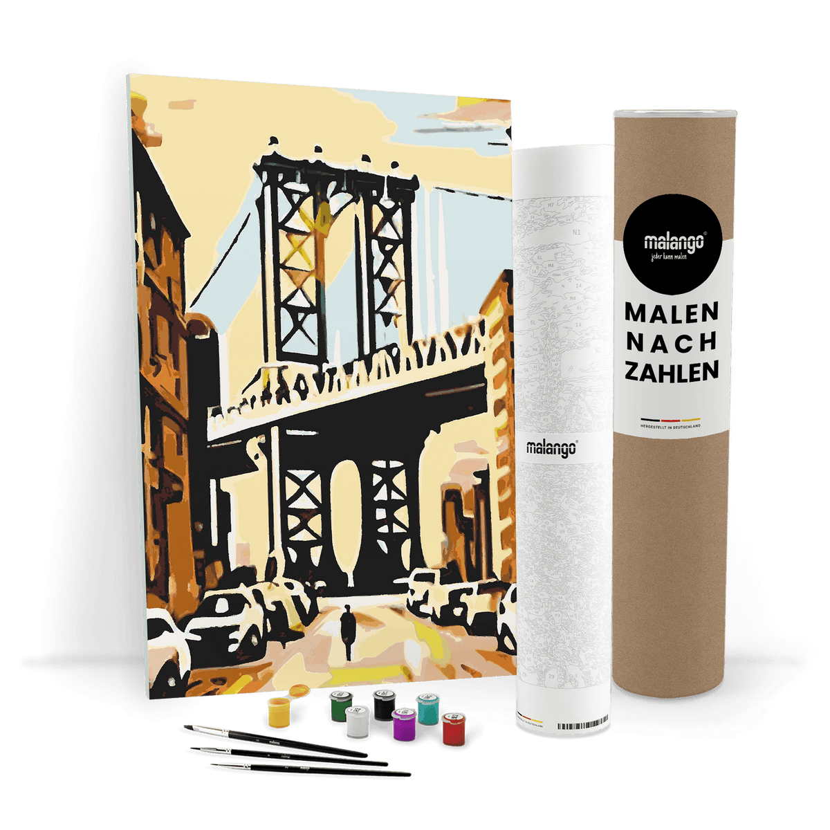 Malen nach Zahlen - New York Brooklyn Bridge