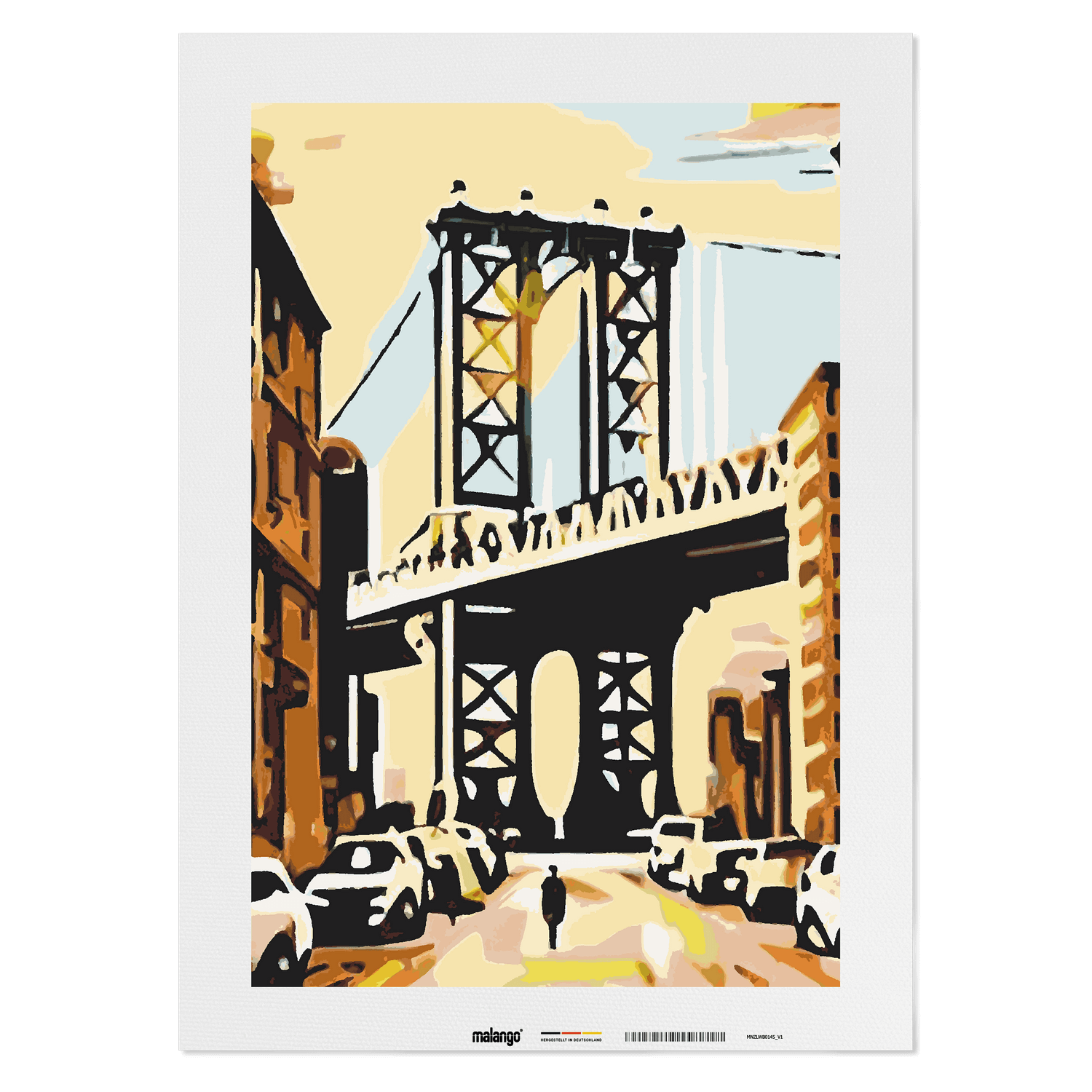 Malen nach Zahlen - New York Brooklyn Bridge