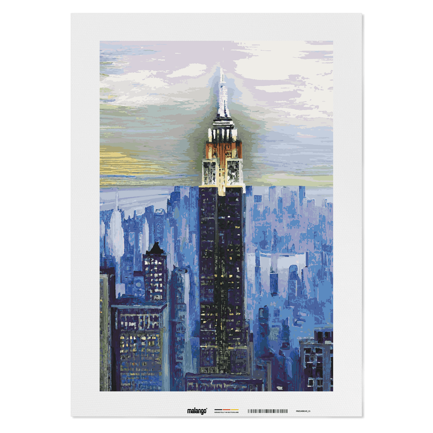 Malen nach Zahlen - New York Empire State Building