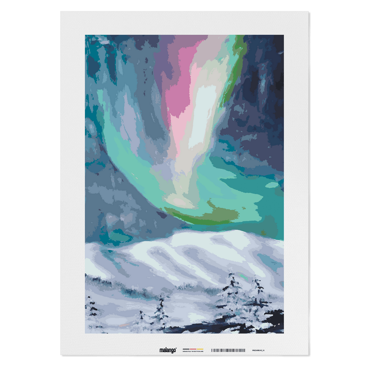 Malen nach Zahlen - Nordlichter No. 1