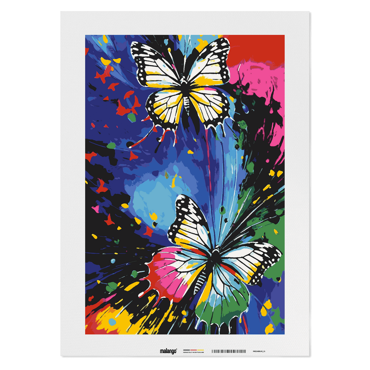 Malen nach Zahlen - Schmetterling Sandro und Sandra