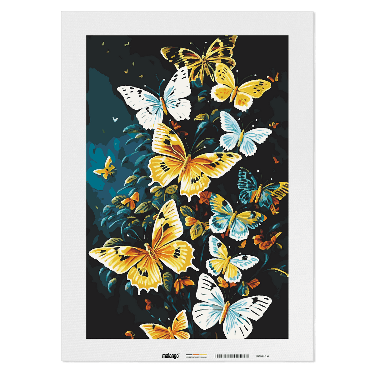 Malen nach Zahlen - Schmetterlingsstrauch