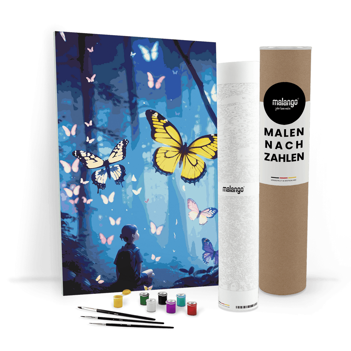 Malen nach Zahlen - Schmetterlingswald