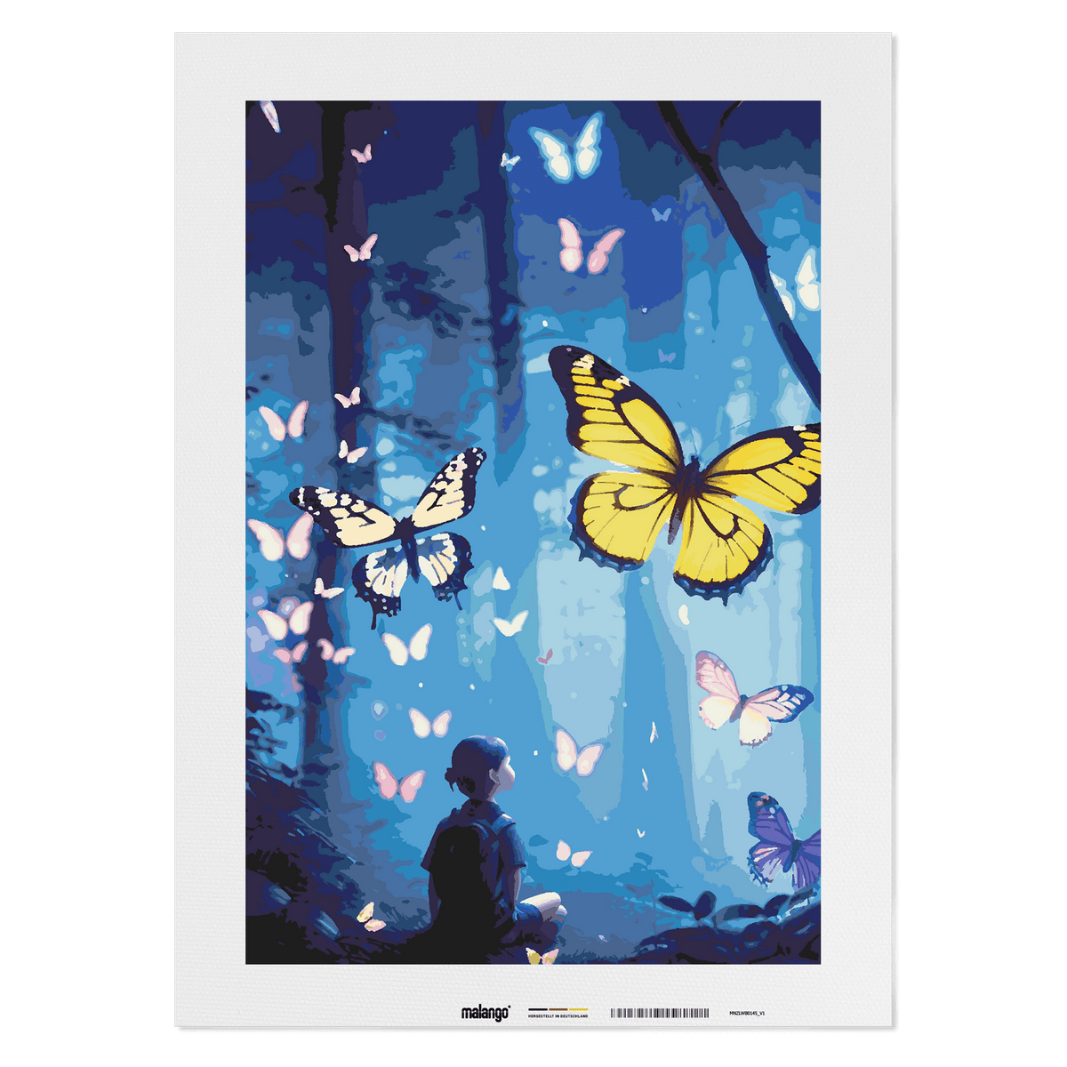 Malen nach Zahlen - Schmetterlingswald