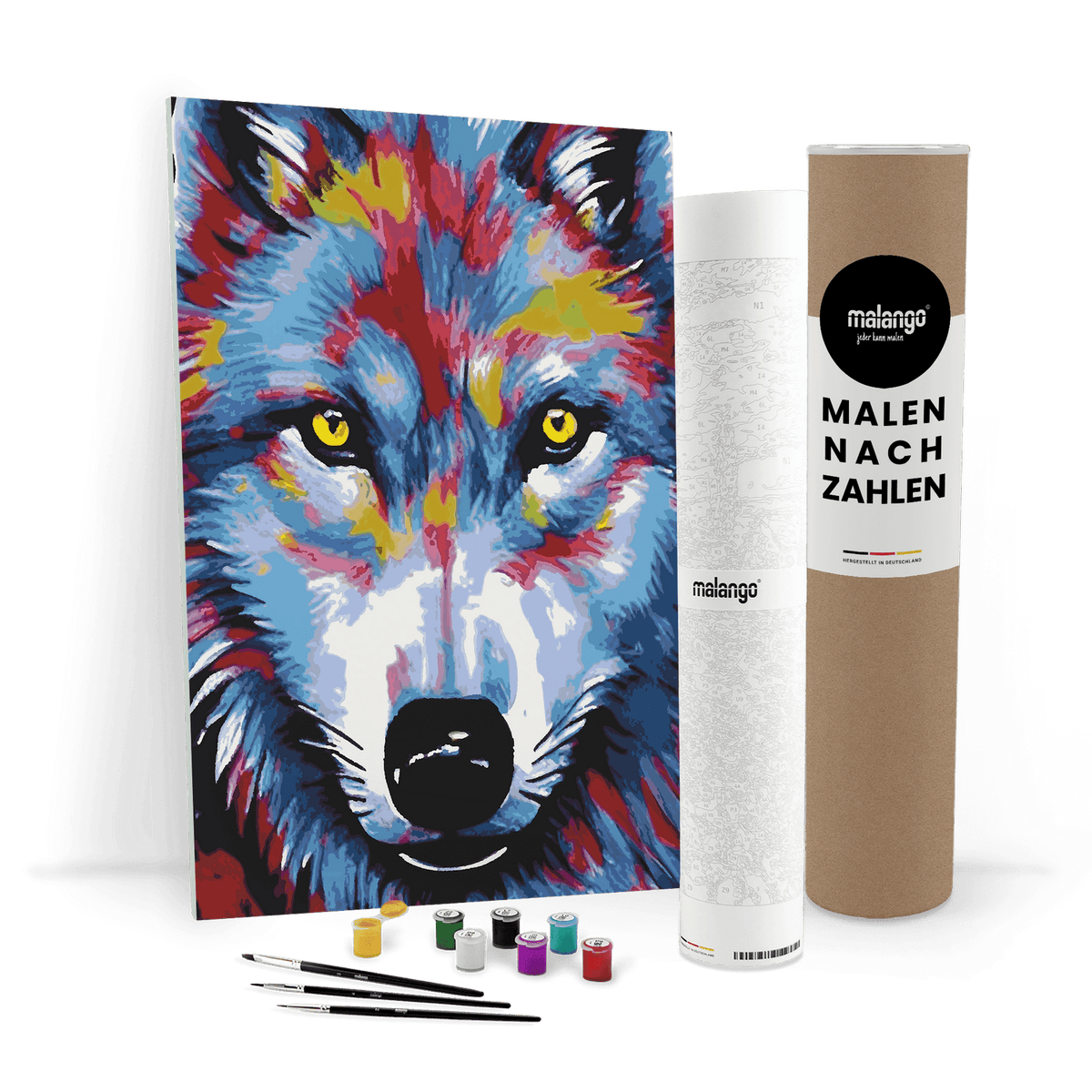 Malen nach Zahlen - Wolf Woody
