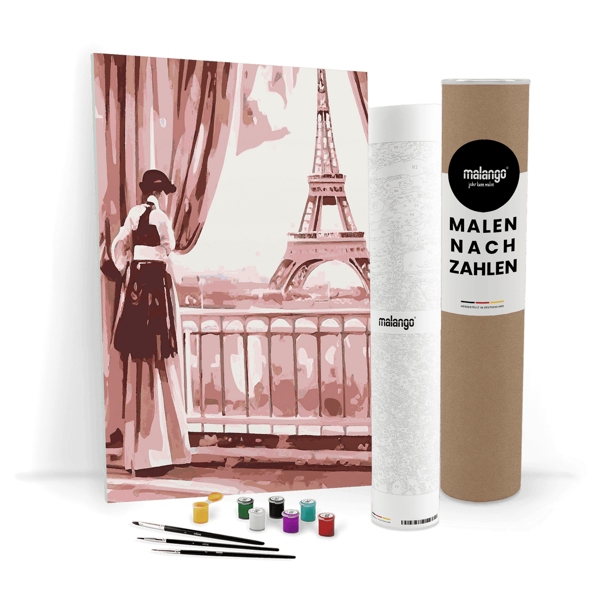 Malen nach Zahlen - Blick auf den Eiffelturm No. 1