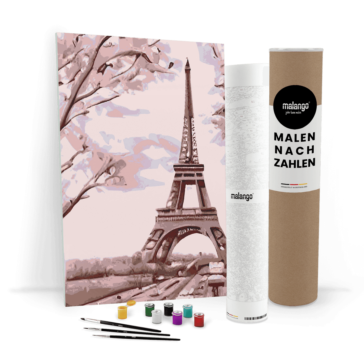Malen nach Zahlen - Blick auf den Eiffelturm No. 2