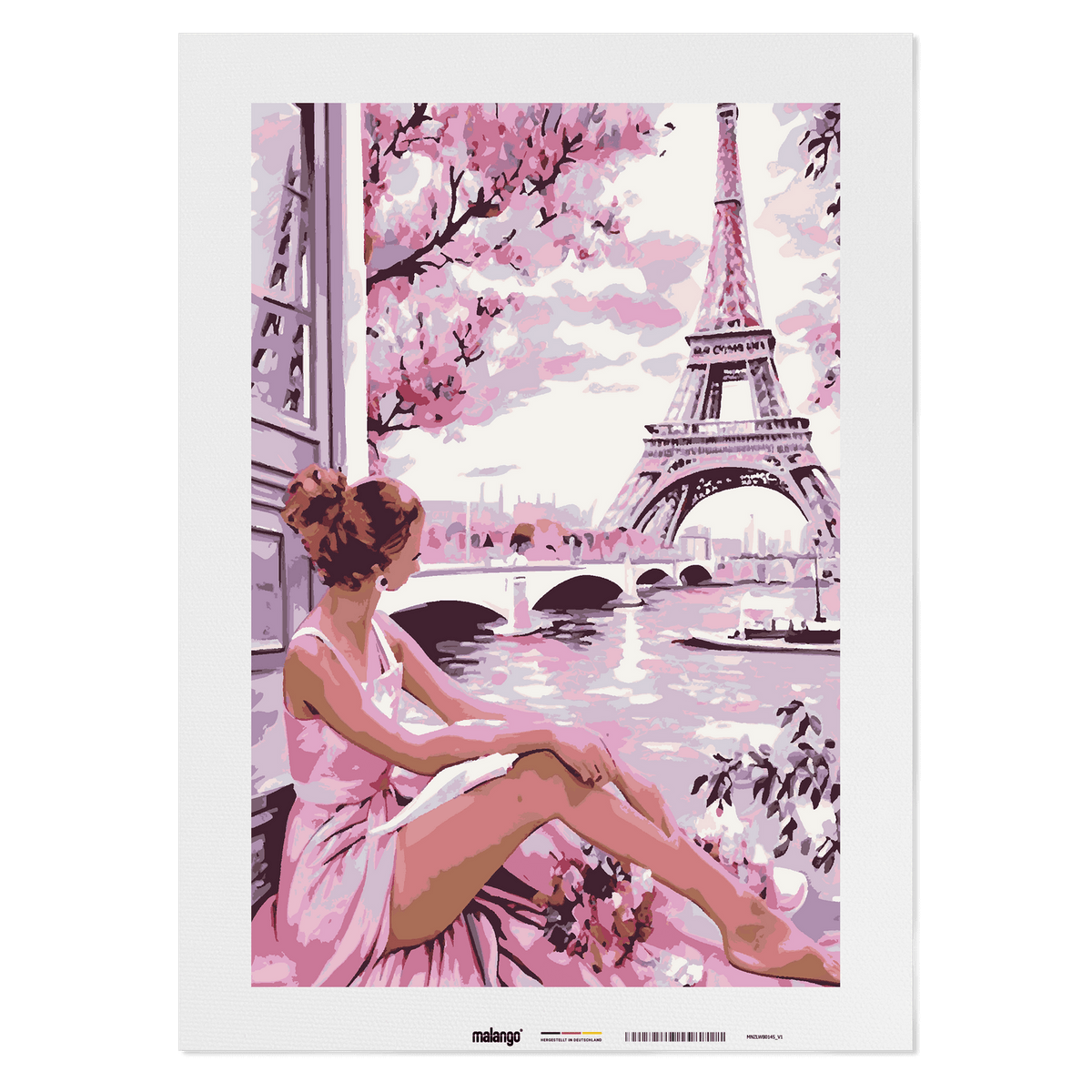 Malen nach Zahlen - Blick auf den Eiffelturm No. 3