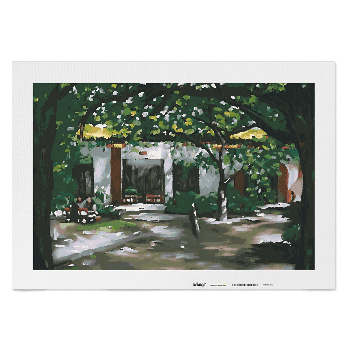 Malen nach Zahlen - Café im Grünen No. 1