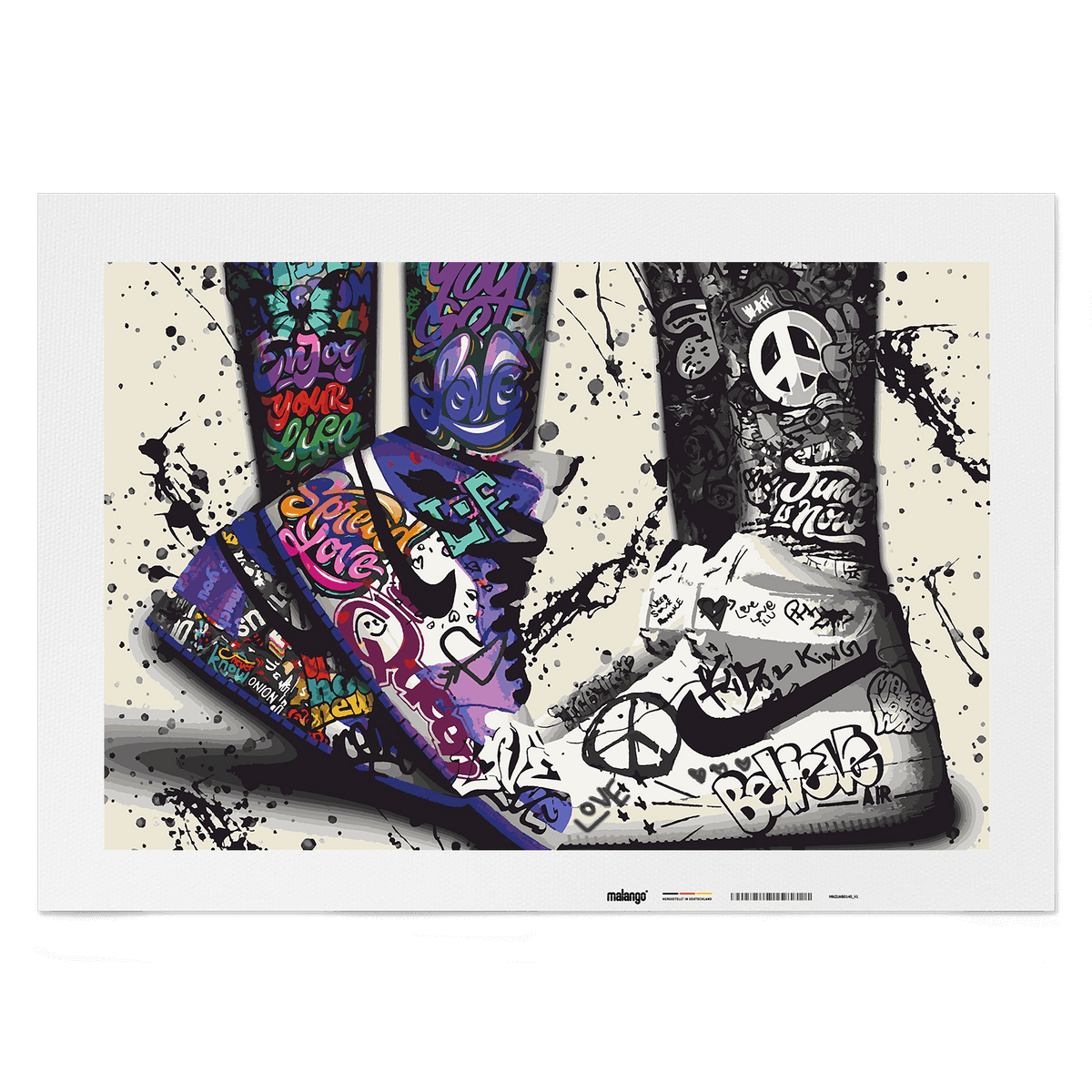 Malen nach Zahlen - JORDAN - BELIVE IN PEACE - LIMITED EDITION