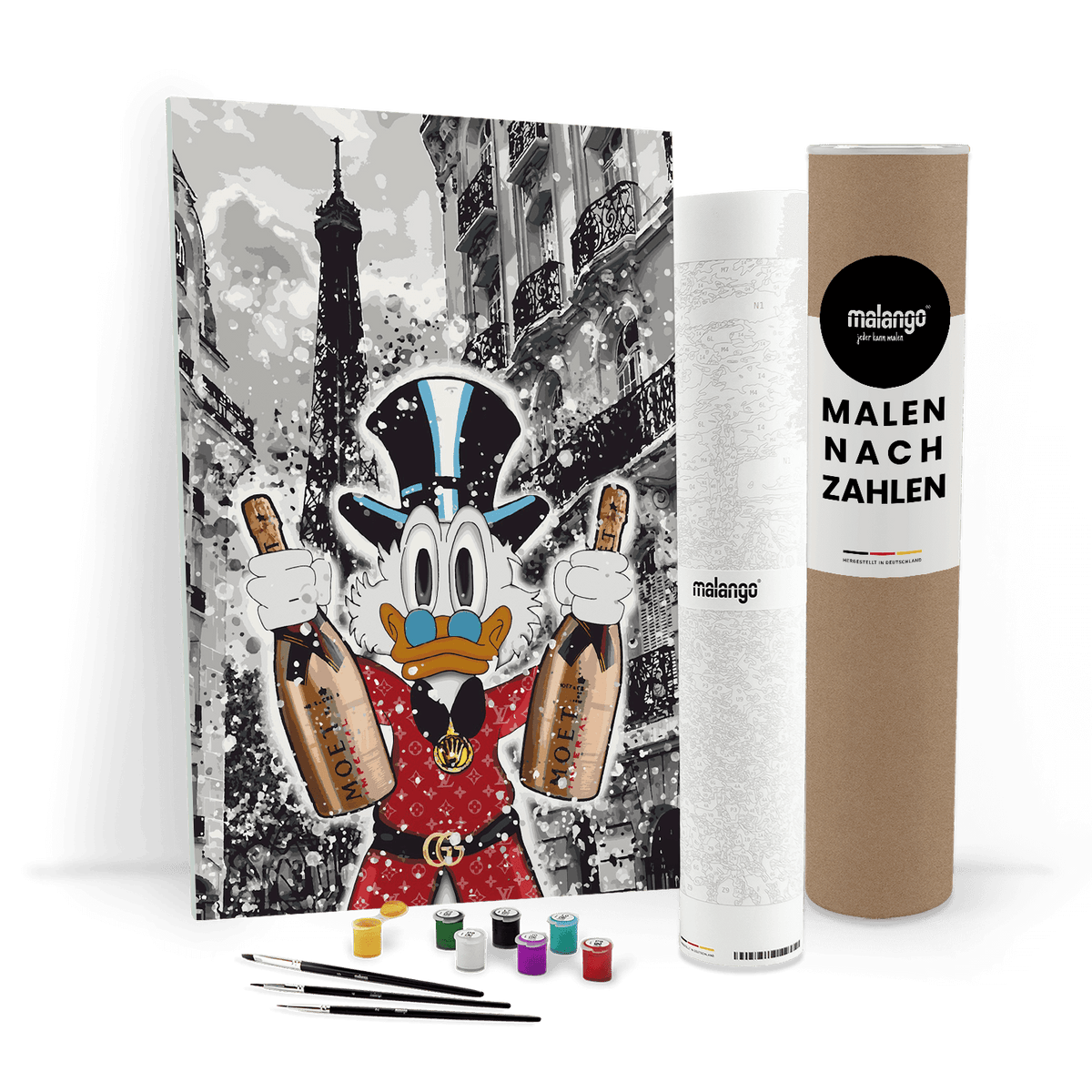 Malen nach Zahlen - DAGOBERT IN PARIS - LIMITED EDITION