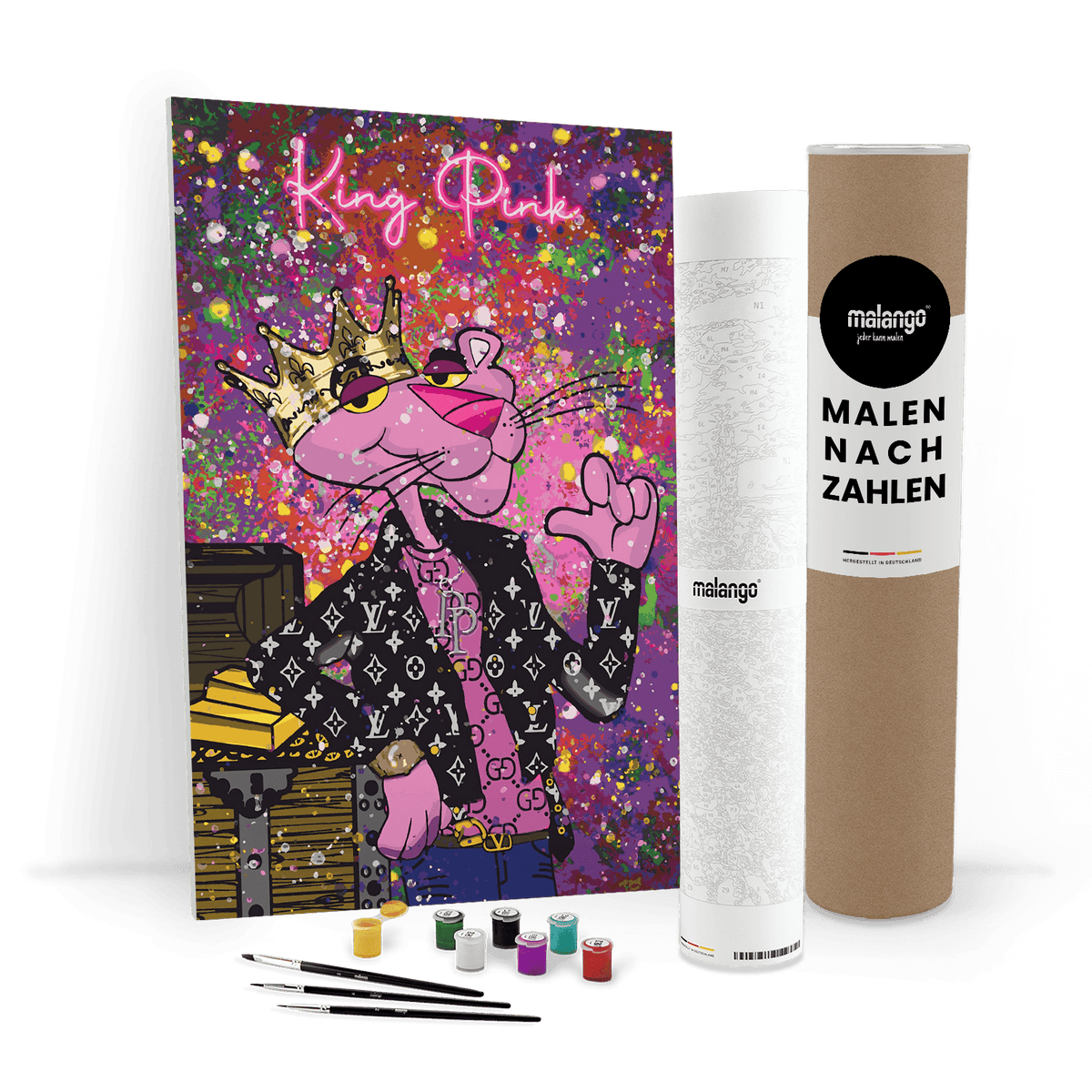 Malen nach Zahlen - PINK PANTHER - KING PINK - LIMITED EDITION