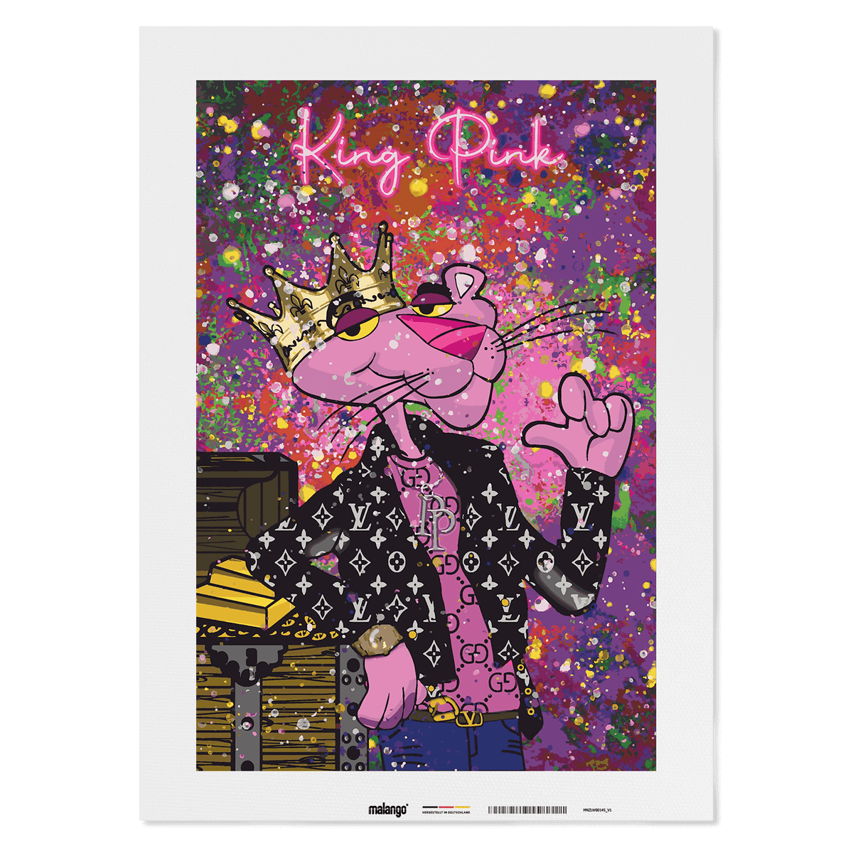 Malen nach Zahlen - PINK PANTHER - KING PINK - LIMITED EDITION