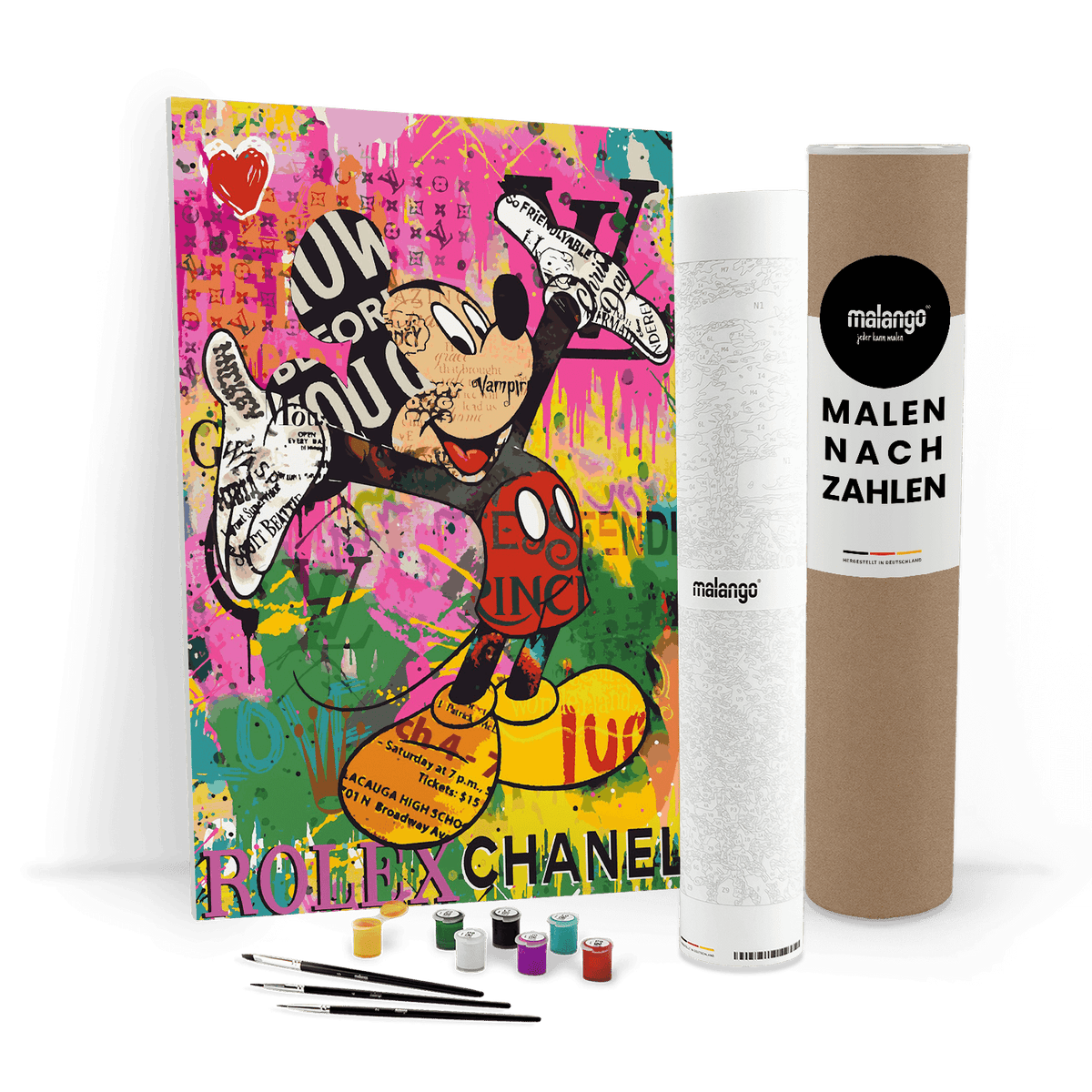 Malen nach Zahlen - MICKEY MEETS BANKSY - READ MY HANDS - LIMITED EDITION