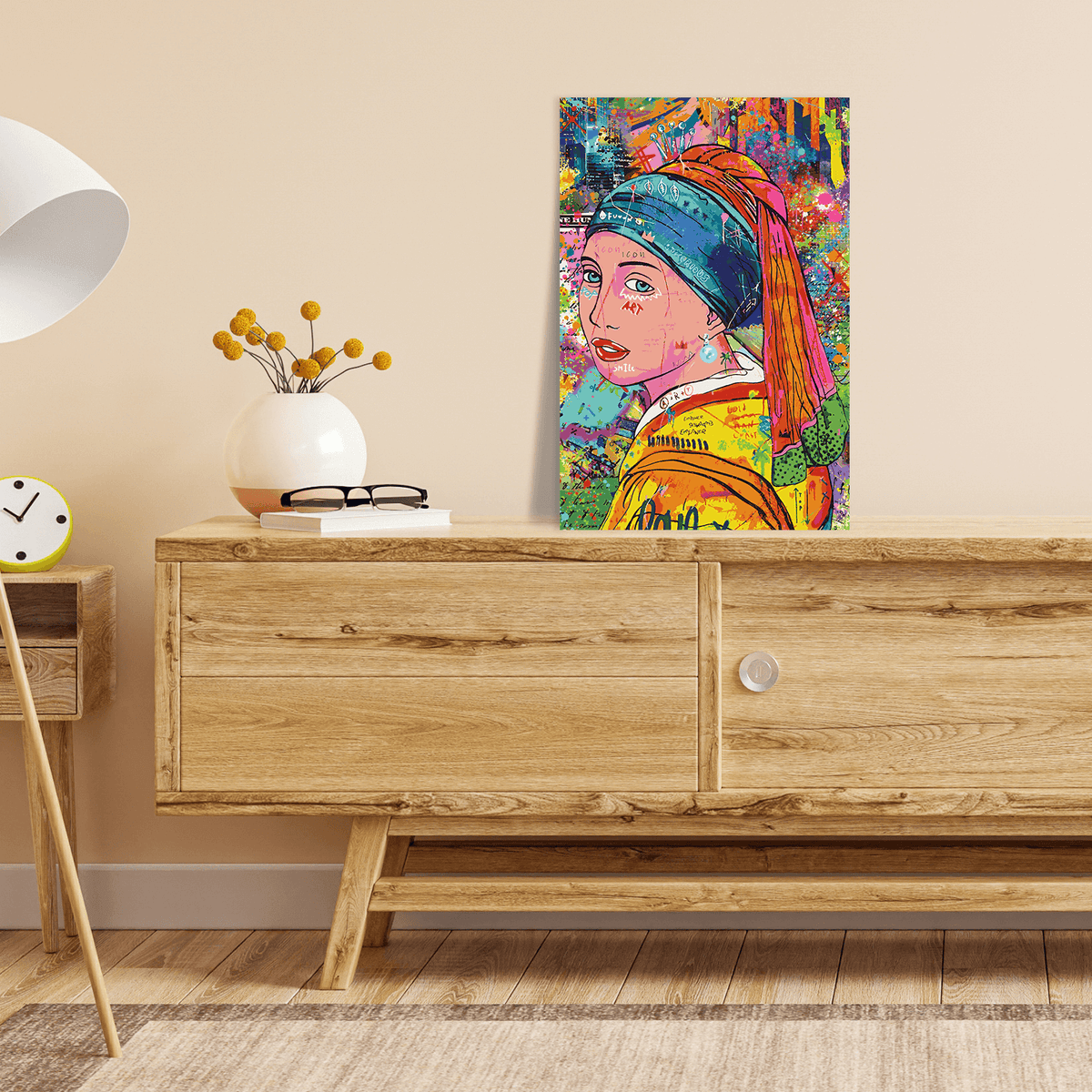 Malen nach Zahlen - VERMEER POP ART - DAS MÄDCHEN MIT DEM PERLENOHRRING - LIMITED EDITION