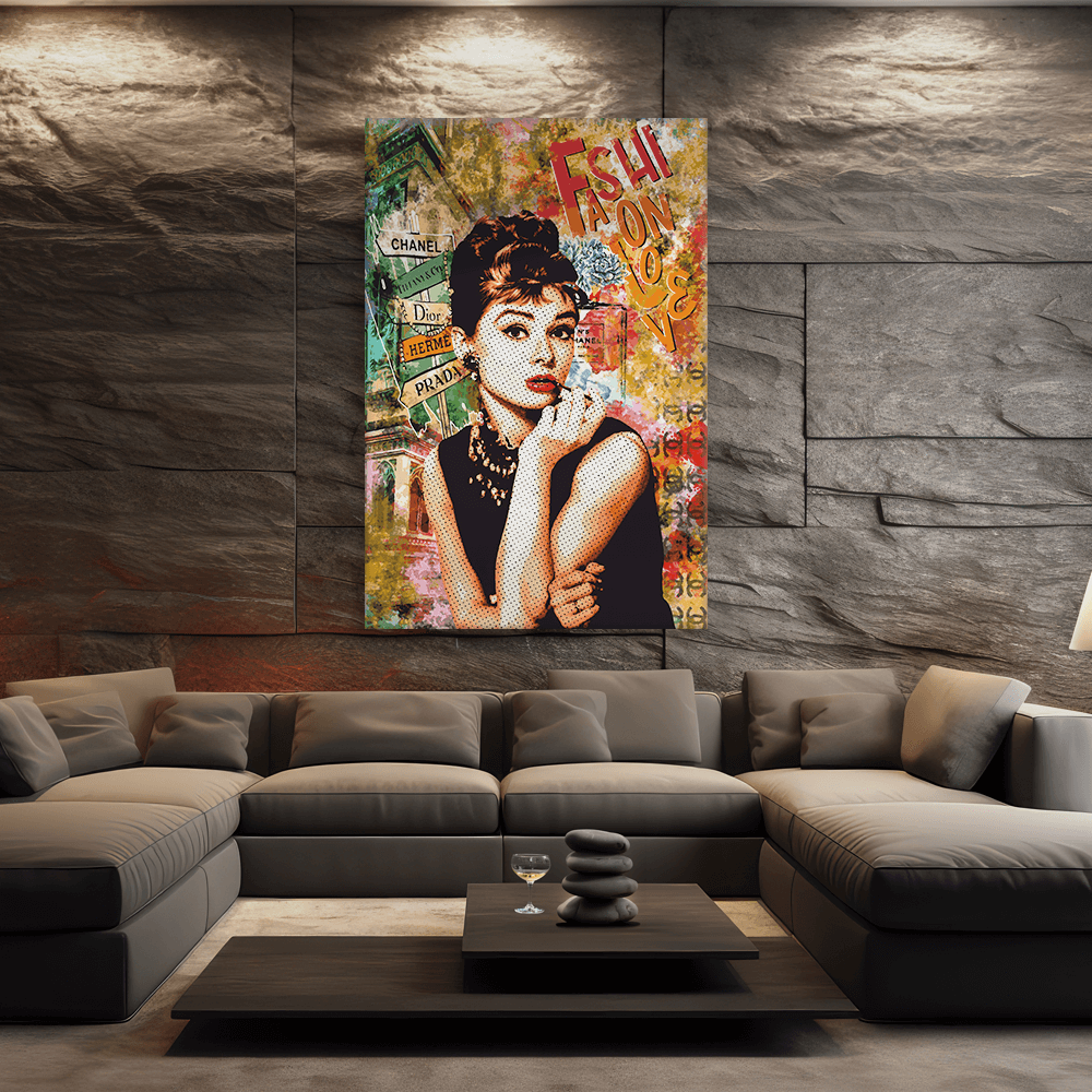 Malen nach Zahlen - AUDREY HEPBURN POP ART - FASHION LOVE - LIMITED EDITION