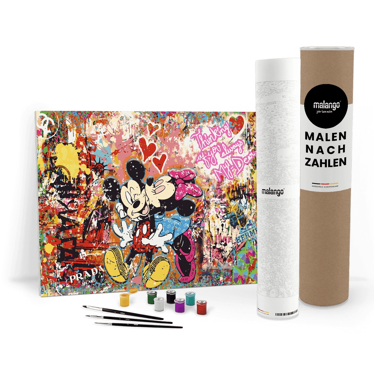 Malen nach Zahlen - MICKEY MEETS BANKSY - LOVE IS ALL WE NEED No. 2 - LIMITED EDITION