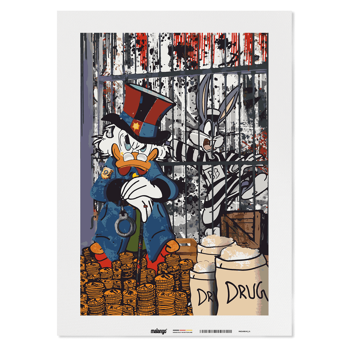 Malen nach Zahlen - GANGSTER SHERIFF DAGOBERT - LIMITED EDITION