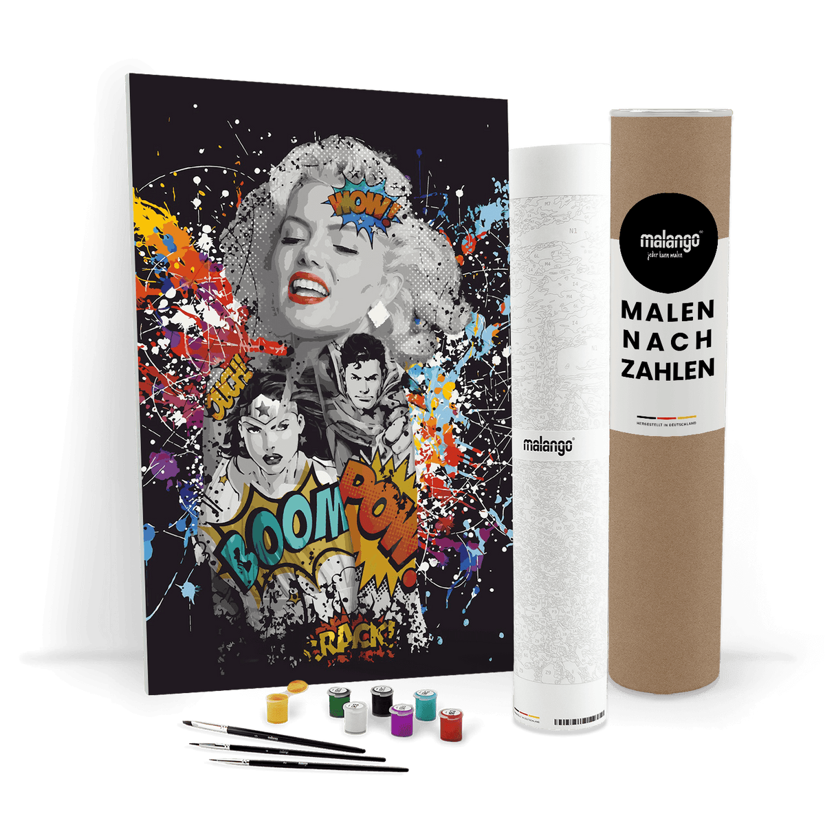 Malen nach Zahlen - MARILYN MONROE - LOVES DC GRAFITTY POP ART - LIMITED EDITION