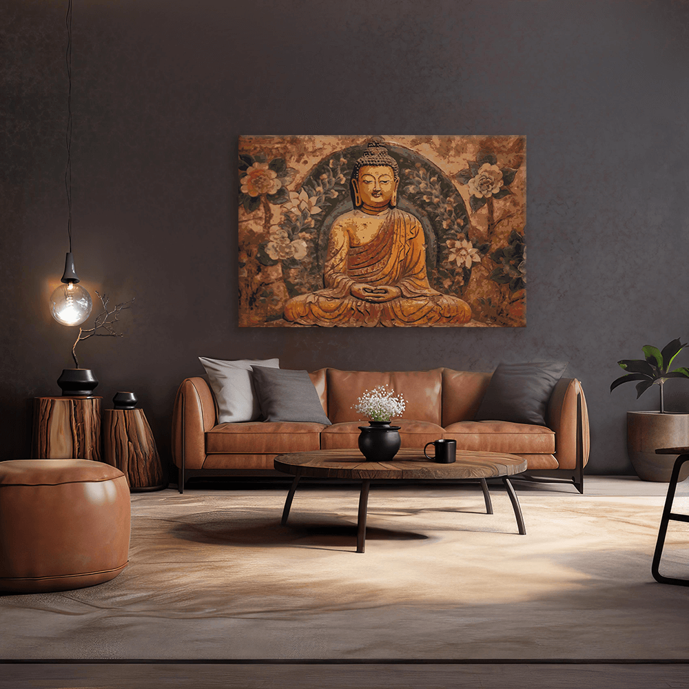 Malen nach Zahlen - Buddha Bowo Holzrelief