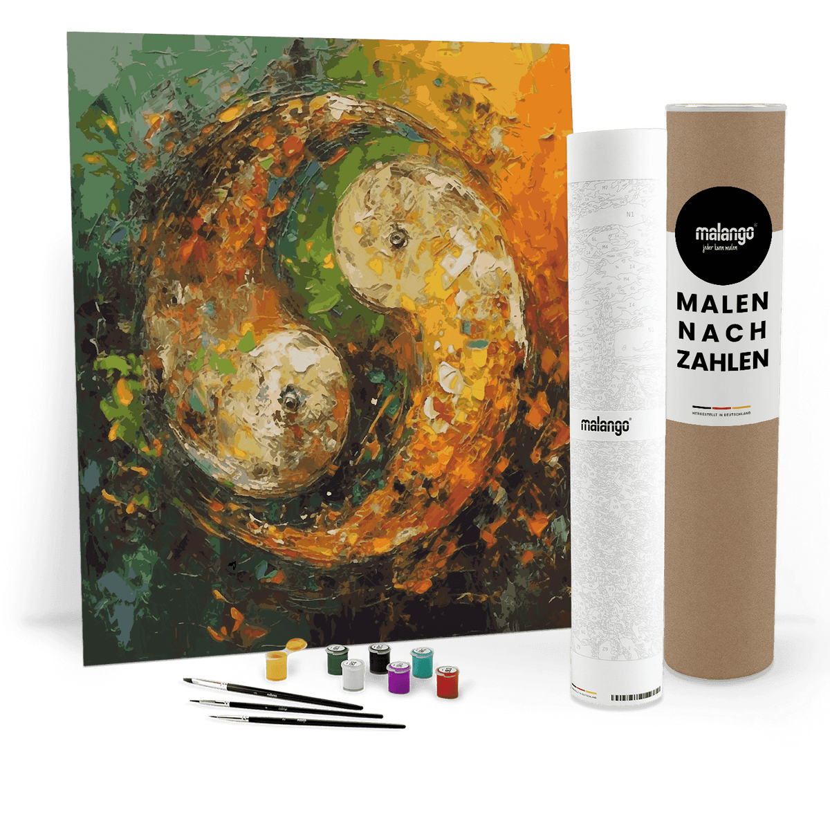 Malen nach Zahlen - YIN YANG ABSTRAKT