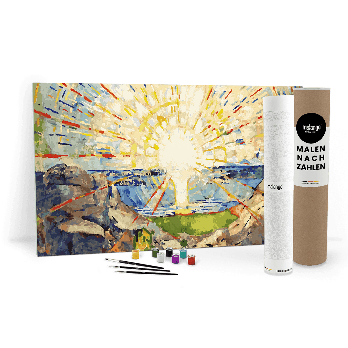 Malen nach Zahlen - Edvard Munch - Die Sonne 1911