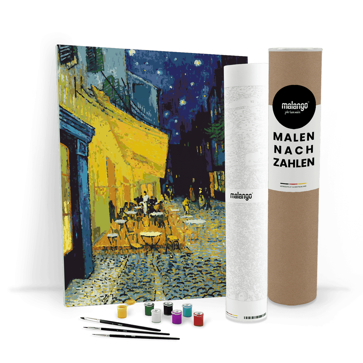 Malen nach Zahlen - Vincent van Gogh - Cafeterrasse bei Nacht