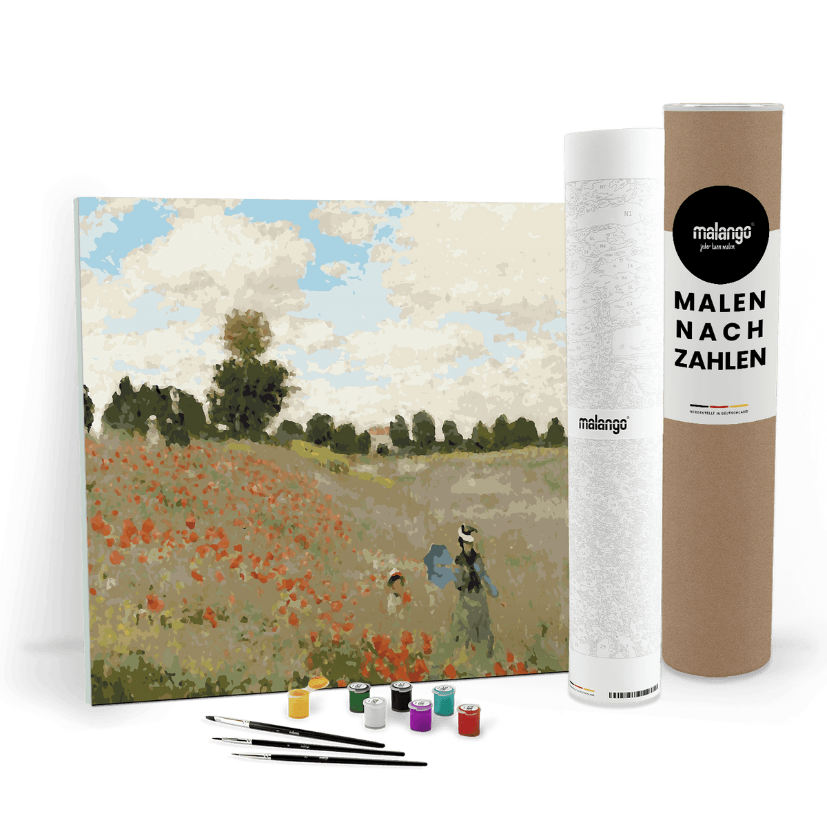 Malen nach Zahlen - Claude Monet - Das Mohnfeld bei Argenteuil