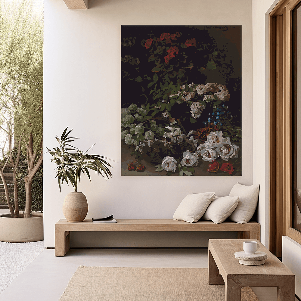 Malen nach Zahlen - Claude Monet - Spring Flowers