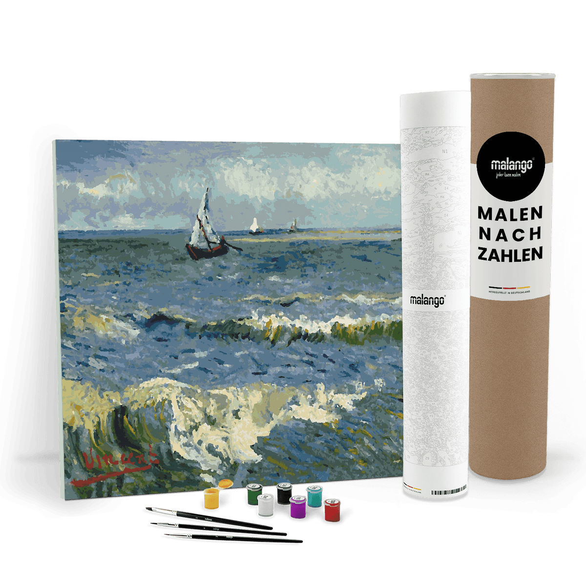 Malen nach Zahlen - Vincent van Gogh - Seelandschaft in der Nähe von Saintes-Maries-de-la-Mer