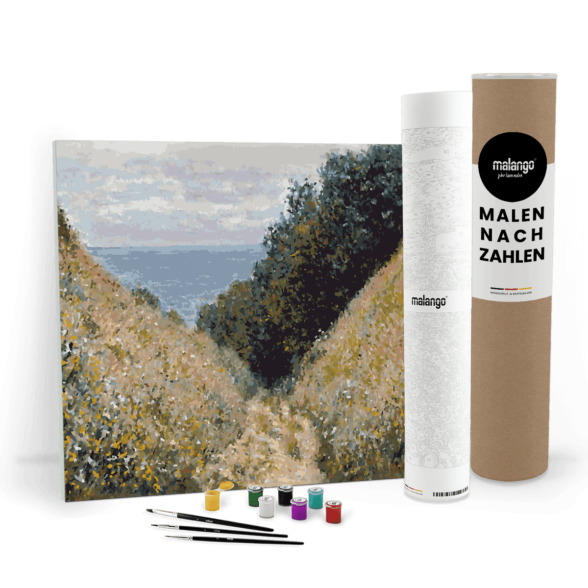 Malen nach Zahlen - Claude Monet - Straße in La Cavée, Pourville