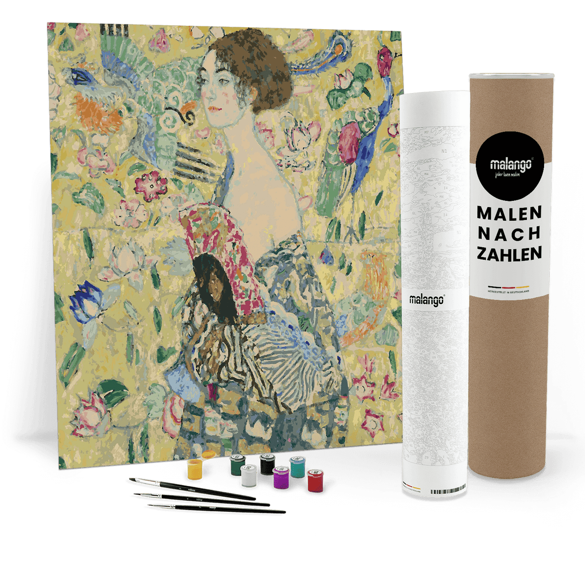 Malen nach Zahlen - Gustav Klimt - Dame mit Fächer