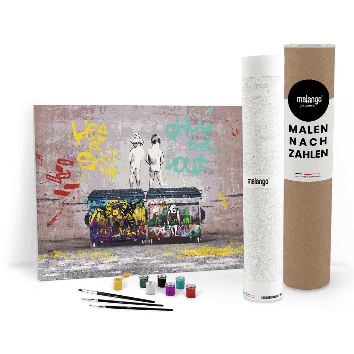 Malen nach Zahlen - Chill the Duck Out - Banksy inspired