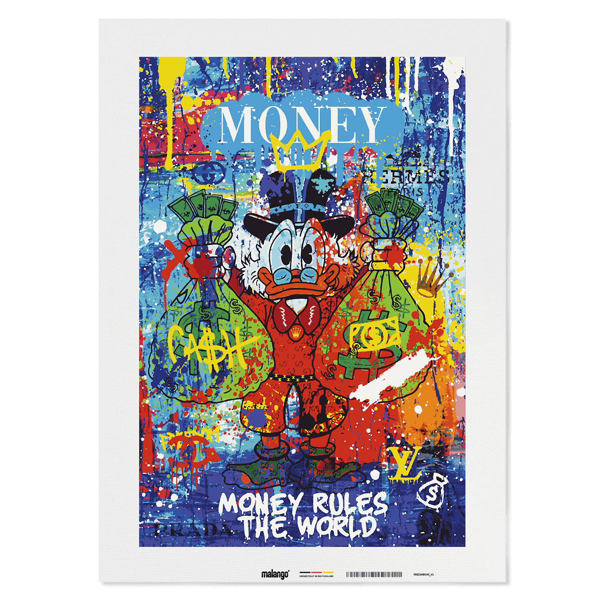 Malen nach Zahlen - DAGOBERT MONEY RULES THE WORLD No. 1 - LIMITED EDITION