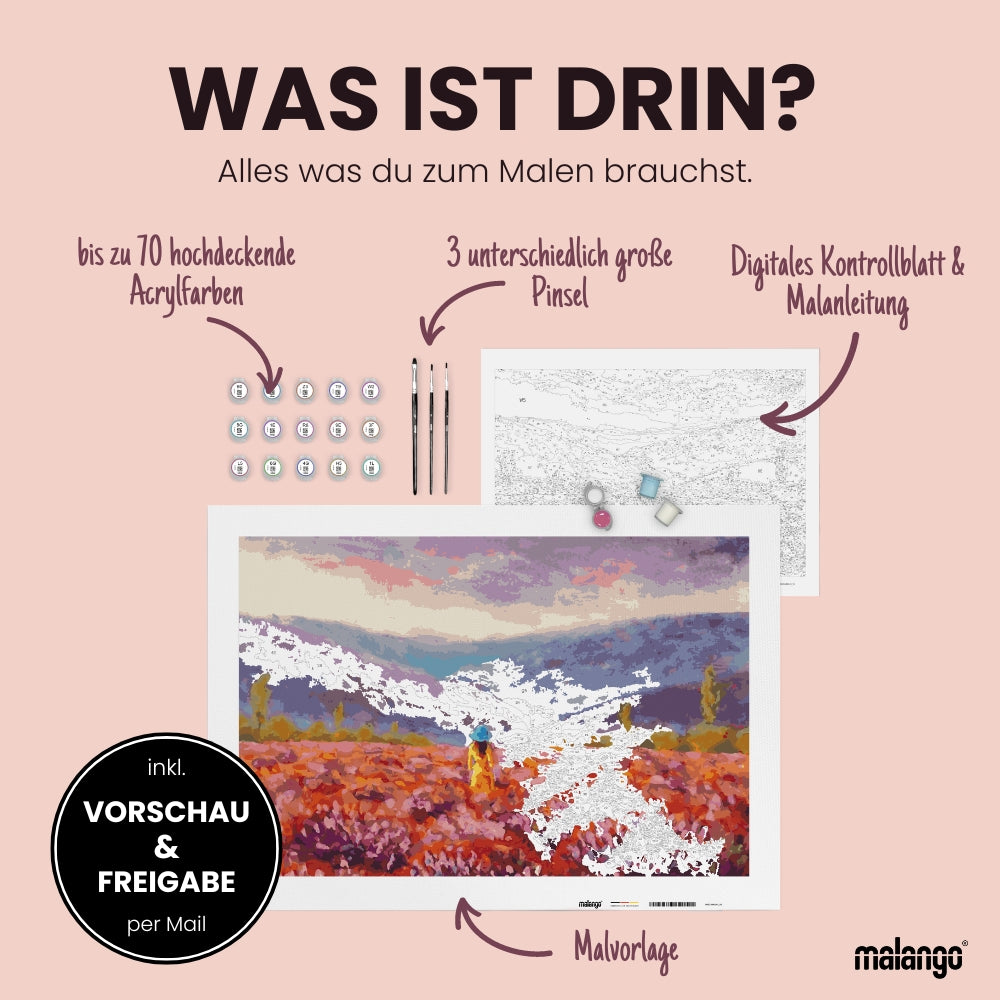 Malen nach Zahlen - eigenes Foto - bis zu 24 Farben